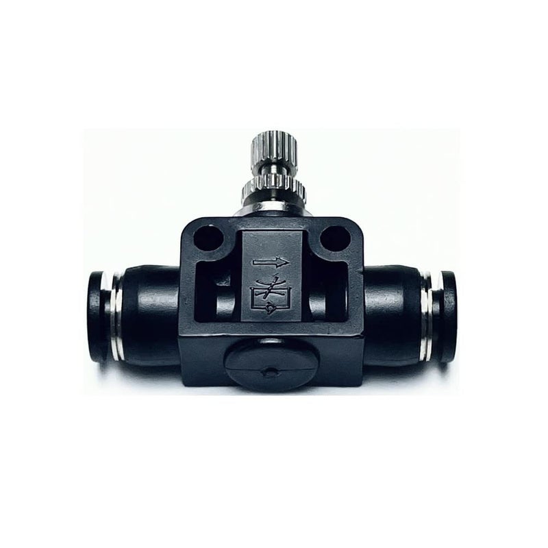 VETLEY Pneumatic SCF Series 4MM Tube OD Air Flow Control Valve,Union Pneumatic Speed Control Flow Controller SCF-4(Pack of 2) - Image 2